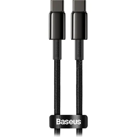 Baseus Cabo USB-C 100W nylon com liga de zinco (CAWJ020001)