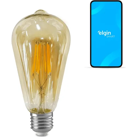 Elgin Lâmpada de Filamento Smart LED ST64
