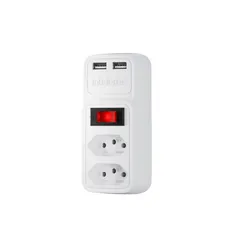 Intelbras EAC 202 (adaptador com 2 tomadas e 2 USB)