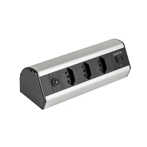 Intelbras EPE 4003 (protetor de bancada, 3 tomadas e 2 USB)