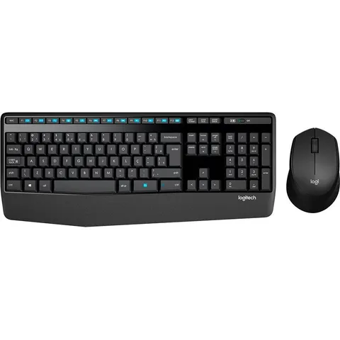Logitech MK345 (combo sem fio com apoio de punho, ABNT2)