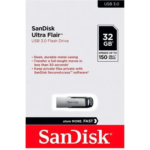 SanDisk Ultra Flair USB 3.0 (corpo de metal)