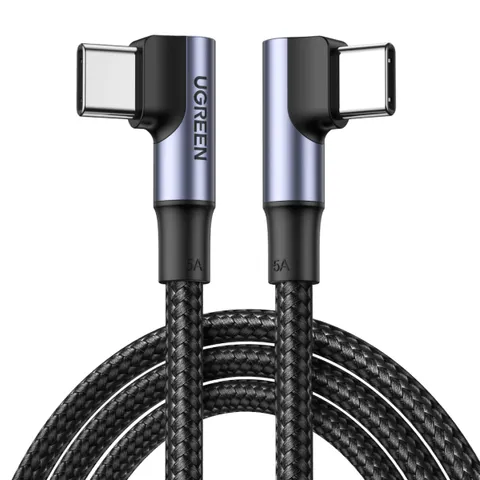 Ugreen Cabo USB-C 100W com conector 90 graus