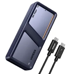 Ugreen Case NVMe 80 Gbps com Thunderbolt 5 e ventoinha