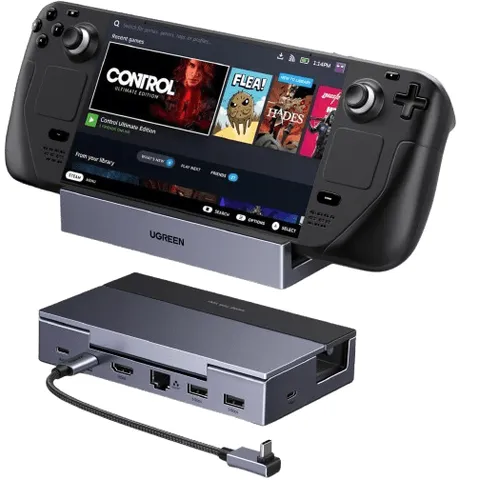 Ugreen Docking Station 6 em 1 para Steam Deck (HDMI 2.1 4K 120 Hz)