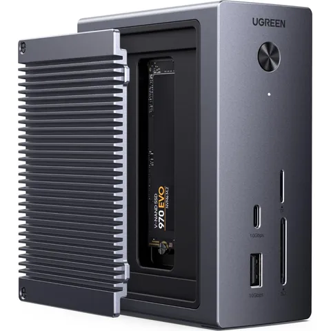 Ugreen Hub USB-C 10 em 1 com gaveta para SSD M.2 NVMe