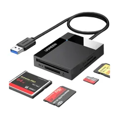 Ugreen Leitor de cartões USB 3.0 SD, TF, CF e MS