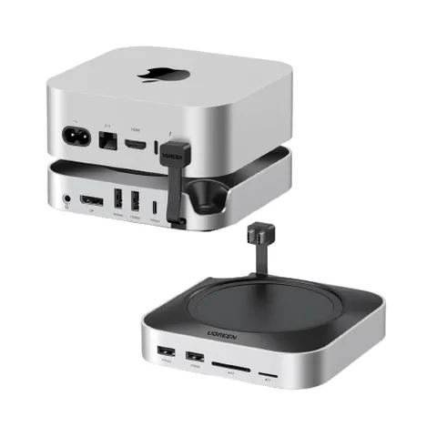 Ugreen Doca para Mac mini M4 com DisplayPort 4K e gaveta NVMe
