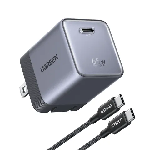 Ugreen Nexode Air 65W GaN, plugue dobrável