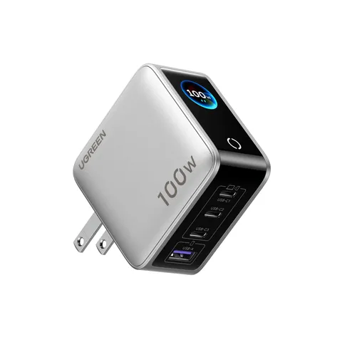 Ugreen Nexode Pro 100W, 4 portas, display giratório