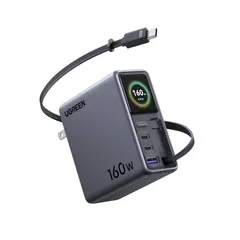 Ugreen Nexode Pro 160W com cabo USB-C retrátil