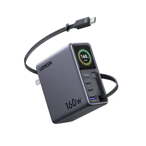 Ugreen Nexode Pro 160W com cabo USB-C retrátil