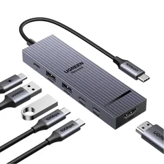 Ugreen Revodok Pro 106 Hub USB-C 6 em 1 (4K 60 Hz, 10 Gbps)